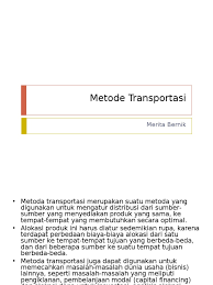 We did not find results for: Metode Transportasi
