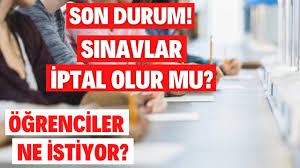 Peki, lise sınavları iptal mi oldu? Son Durum Sinavlar Iptal Olur Mu Meb Bu Konuda Ne Dusunuyor Lise Yuz Yuze Sinavlar Iptal Olur Mu Youtube