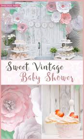 Sweet Vintage Baby Shower Decorations By Press Print Party Learn How To Achieve A Vint Vintage Baby Shower Decorations Vintage Baby Shower Chic Baby Shower