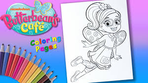 We coloring dazzle and a giant yummy cupcake !!!! Coloring Poppy Butterbean S Cafe Glitter Coloring Page For Kids Butterbean S Cafe Coloring For Girl Youtube