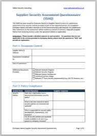 Our it risk assessment template is a great starting point on your risk management plan. Supplier Security Assessment Questionnaire