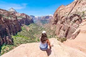 Angels landing is an intense switchback trail with a truly spectacular view from atop of the canyon. The Canyon Overlook Trail A Short But Sweet Hike In Zion Np