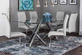 New traditional cherry brown 9pcs dining room furniture table & chairs set ic51. Buy Mantis 5 Pc Dining Room Light Grey Part Badcock More