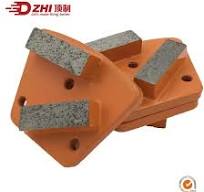 [Hot Item] Concrete Grinding Pad Metal Bond Diamond Trapezoid Double Bar 2  Segment Floor Polishing Block Shoe Diamond Tools Grinding Wheel