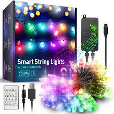 Music Controlled Christmas Lights Buy Outdoor String Lights Color Changing Waterproof Christmas Lights With Remote Works With Amazon Echo App Controlled Music Sync Led String Lights For Indoor Outdoor Decor 16 4 Ft Online In India B08lvjl5fh