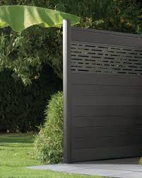 Arte Home Lame De Cloture Composite Co Extrudee Izzie Gris Anthracite 162x1745 Mm Ep 20 Mm Paquet De 3 Lames Point P