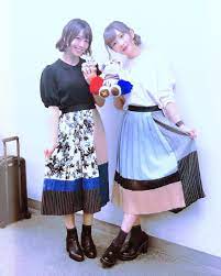 寺川愛美 慶應義塾大学矢上祭 たかみなと柄違いのおそろいスカートでした keio ベアー unitedtokyo dholic zara ootd 卖萌 愛美 声優 女性 祭