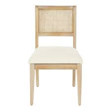 Free shipping on qualifying orders. Wood And Linen Cane Back Jakob Dining Chairs World Market