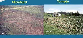 How are downbursts different from tornadoes? Downbursts Macrobursts Microbursts Just As Damaging As Tornadoes The Weather Channel Articles From The Weather Channel Weather Com