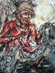 3.hubungan manusia dengan alam sekitar, contohnya lukisan pegunungan. 21 Gambar Lukisan Karya Affandi Terbagus Lingkar Png