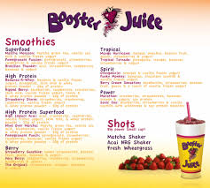 Queen University Menu Booster Juice Vanilla Frozen Yogurt Strawberry Yogurt Frozen Yogurt