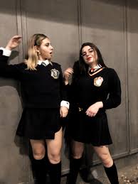 Harry Potter And Draco Malfoy Costume Arantzacubrias Martaaesquivel Halloweencostume In 2020 Harry Potter Halloween Costumes Slytherin Costume Hogwarts Outfits