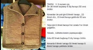 Gomlek Yaka Cocuk Yelek Modeli 1 Yelek Gomlek Siyah Orgu