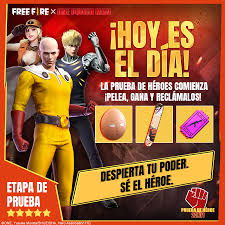 Cada juego de 10 minutos te pondrá en una isla remota todos los códigos gratis de free fire para hoy jueves 17 de junio de 2021. Garena Free Fire Conviertete En Un Heroe Explota Tu Potencial Al Maximo Participa En La Prueba De Heroe Hoy Ingresa A Free Fire Completa Las Misiones Y Obten Recompensas