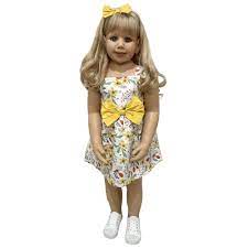 39 Inch 100 CM Silicone Vinyl Toddler Blonde Princess Girl Fashion Doll  3-Year-Old Size Child Dress Up Toy Reborn Baby Doll Clothing Model :  Amazon.ca: Toys & Games