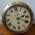 Brass nautical clock