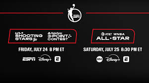 ESPN, ABC and Disney+ present AT&T WNBA All-Star 2026, July 24-25