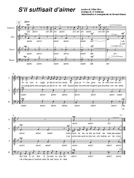 Скачай бесплатно s'il suffisait d'aimer. S Il Suffisait D Aimer Satb