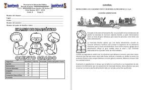 .quinto grado / aprende en casa respuestas quinto y sexto grado de primaria semana 4 al 8 john 19 sep, 2014 libros del rincón no hay comentarios. Examen De Diagnostico Del Quinto Grado Del Ciclo Escolar 2017 2018 Con Hoja De Respuestas Educacion Primaria