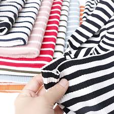Knitted cloth stock photos and images. 1 Meter Cotton Knitted Fabric Stripe Stretch Spandex Tissue Dyeing Thin Cloth Screw Thread Patchwork Base Shirt Diy Sewing Dress Fabric Aliexpress