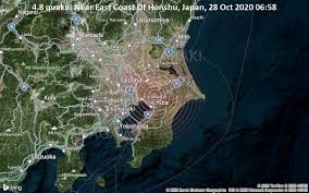 Tokyo 1923 according to the guinness book of records, the most destructive earthquake ever was the kanto earthquake that struck the tokyo and yokohama areas at 11:58am on september 1, 1923. Light Magnitude 4 8 Earthquake 42 Km East Of Tokyo Japan Volcanodiscovery