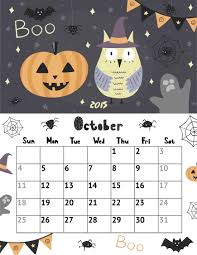Only common local holidays are listed. 7 Best Halloween October 2015 Calendar Printable Printablee Com