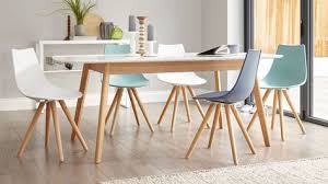 Aver Oak And White Extending Dining Table 399 00 Scandi Dining Table Scandinavian Dining Table Wooden Dining Tables