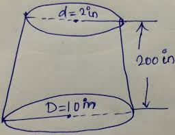 H is the height of the truncated shape, 2. Calculate The Volume Of A Frustum Cone Given Below Use Pi 3 14