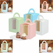 We have a wide range of colors to match any theme. 20x Wedding Candy Box Single Cupcake Muffin Fairy Cake Boxes With Clear Windows Ebay