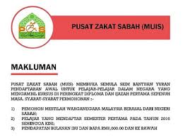 Untuk keterangan lanjut sila hubungi pejabat kebajikan masyarakat daerah/bahagian/jajahan atau hubungi ibu pejabat jkm di talian 03 8000 8000. Pusat Zakat Sabah