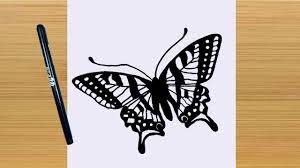 كيفية رسم فراشة رسم فراشة سهلة طريقة رسم فراشة in 2020 easy butterfly drawing butterfly drawing easy drawings
