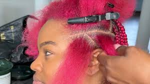 Trending Half Knotless/ Half Lemonade Stitch Braids