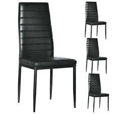 Costway set of 4 pu leather dining side chairs elegant design home. Set Of 4 Dining Chairs For Sale In Stock Ebay