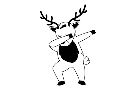 Dabbing Reindeer Svg Cut File By Creative Fabrica Crafts Creative Fabrica