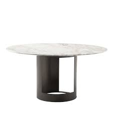 Ci Dining Table In Gold Calacatta Marble In 2020 Dining Table Dining Table Gold Metal Dining Table