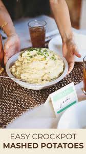 Slow Cooker Mashed Potatoes A Beautiful Mess Recipe Crockpot Mashed Potatoes Potatoes Mashed Potatoes