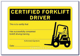 Forklift training program templates provides a comprehensive and comprehensive pathway for students to see progress after the end of each module. Free Forklift Certification Card Template Download Vincegray2014