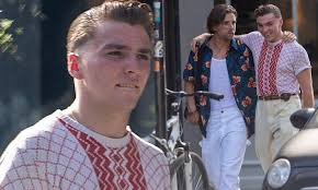 Having spent most of his time in london, rocco made the headlines a year ago when he rejected to visit his mother. Rocco Ritchie Displays His Kooky Sense Of Style In A Jaunty T Shirt And High Waist Chinos Daily Mail Online