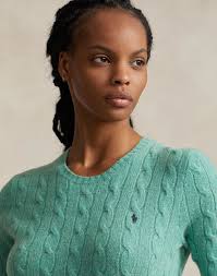 Ralph lauren green cable knit clearance