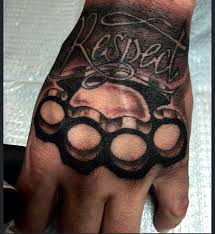 Maybe you would like to learn more about one of these? Brass Knuckle Hand Tattoo By Audrey Mello Knuckle Tattoos Hand Tattoos For Guys Hand Tattoos