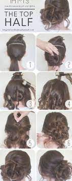 The Half Top Hairstyle Tutorial Hair Prom Updo Bun Diy Hair Hairstyles Wedding H Bun D Diy Frisuren Hochzeit Hochzeitsfrisuren Frisuren Hochzeit