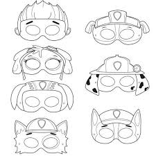 Coloring Paw Patrol Masks Paw Patrol Coloring Paw Patrol Masks Paw Patrol Coloring Pages