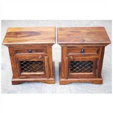 6h pairs well with our other products in the wood & iron collection! Brule Solid Wood Iron Grill Door Single Drawer Nightstand Set Of 2