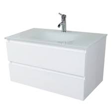 This tends to be a trend around here. Modern Glass Basin Wall Mounted Bathroom Vanity White High Glossy Painting Cabinet Two Drawers Soft Closing Slider 90cm 35 5in Buy Wall Mounted White Bathroom Vanity Modern Two Drawers Bathroom Cabinet Glass Basin High