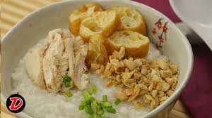 Chicken congee sellers cart frequently pass around residential area in every morning. Resep Bubur Ayam Delish Tube Id