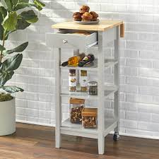 Mainstays kitchen island cart with drawer and storage shelves white. Mainstays Kitchen Island Cart With Drop Leaf Top White Finish Walmart Com Walmart Com