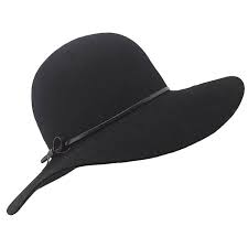 Hats Co Giovanna Wide Brimmed Hat Black