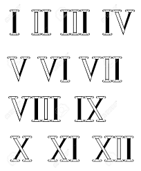 Elige uno de nuestros diseños o crea el tuyo propio. Conjunto De Contorno Negro Numeros Romanos Aislados Sobre Un Fondo Blanco Ilustraciones Vectoriales Clip Art Vectorizado Libre De Derechos Image 65044993