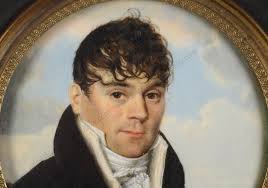 Attr. to Henri Joseph Hesse "Rene (Auguste) de Gohin from Angers" miniature  (m)