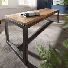 Sitzbank online kaufen otto.de bänke für küchen massivholz & holz modern & landhaus ratenkauf & kauf auf rechnung &#10140; Finebuy Essbank Fb58238 Esstischbank 120 X 46 X 45 Cm Mango Massivholz Metall Holzbank Vintage Massiv Ohne Rucken Lehne Kuchenbank Essbank Klein Online Kaufen Otto